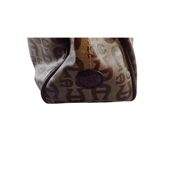 Etienne Aigner Monogram Canvas & Faux Leather Tote Bag - Picture 5 of 16